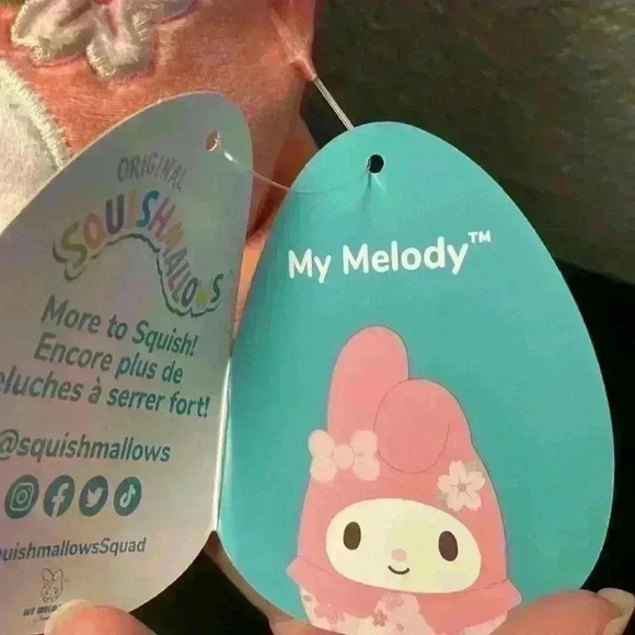 My Melody Sanrio Hello Kitty Squishmallow 8” NWT - Picture 3 of 6